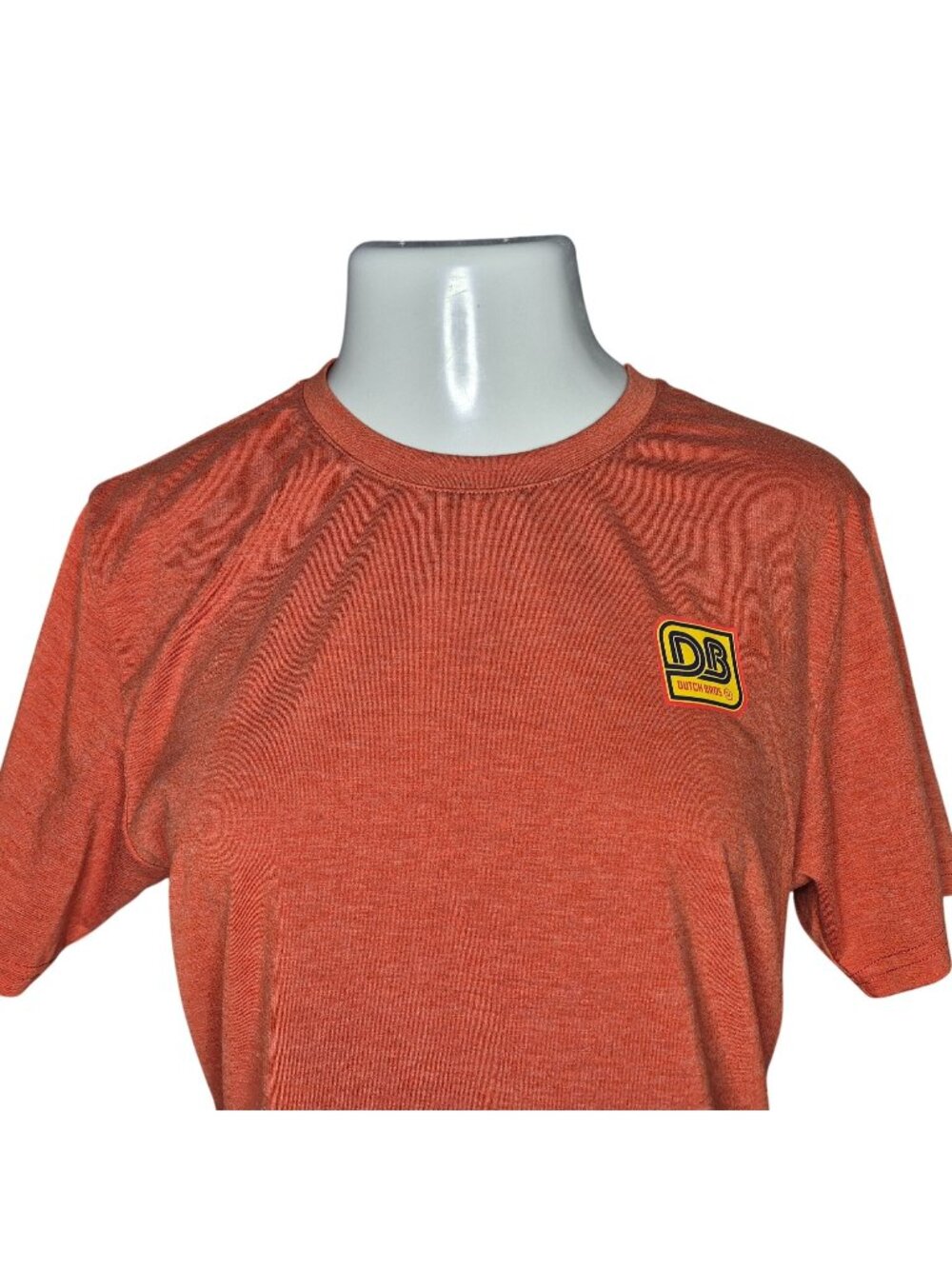 Dutch Bros Womens Cropped Orange T-Shirt Medium DB Logo Cotton Blend